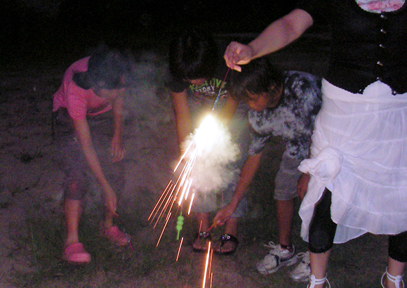 さくら塾の花火