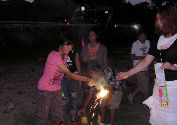 さくら塾の花火